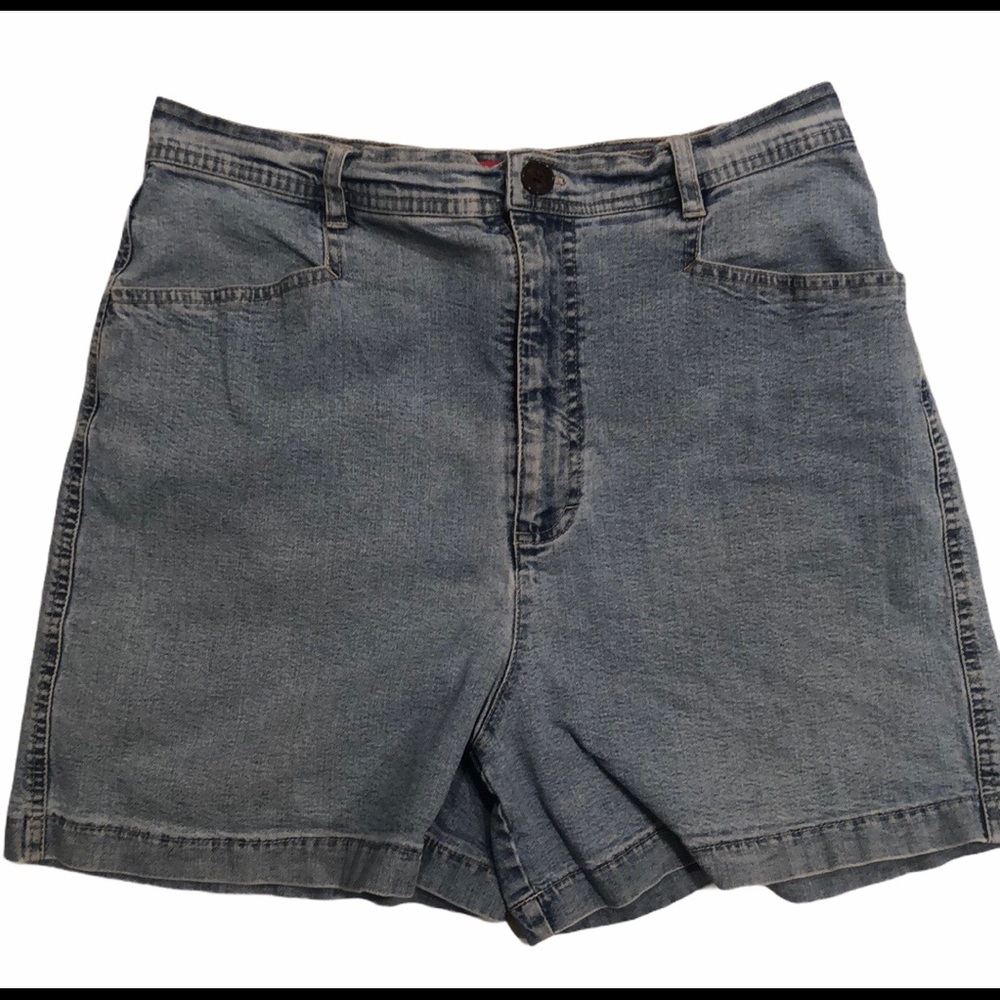 Gloria Vanderbilt Demin Jean Shorts size 14 - Picture 3 of 16